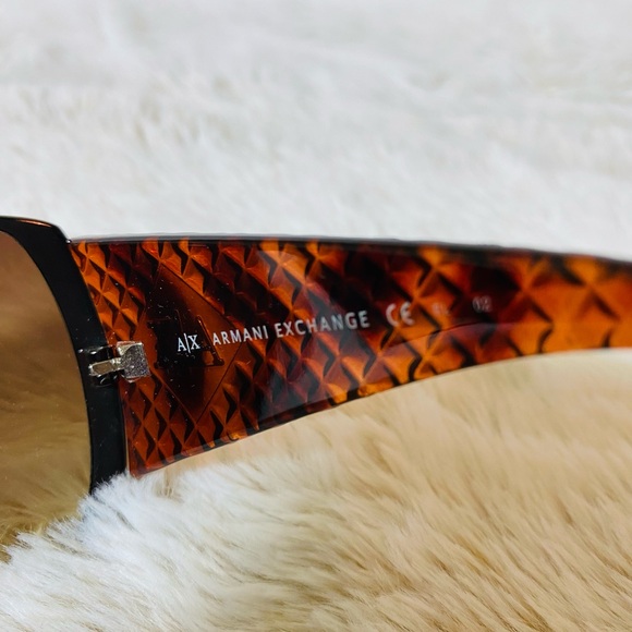 Armani Exchange Tortoise Shield Sunglasses Sleek Design - Picture 5 of 5
